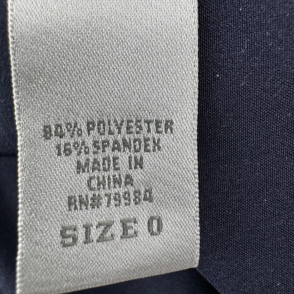 Chicos Zenergy Womens Navy Blue Full Zip Utility Vest Mock Neck Size 0 Small - Picture 10 of 12